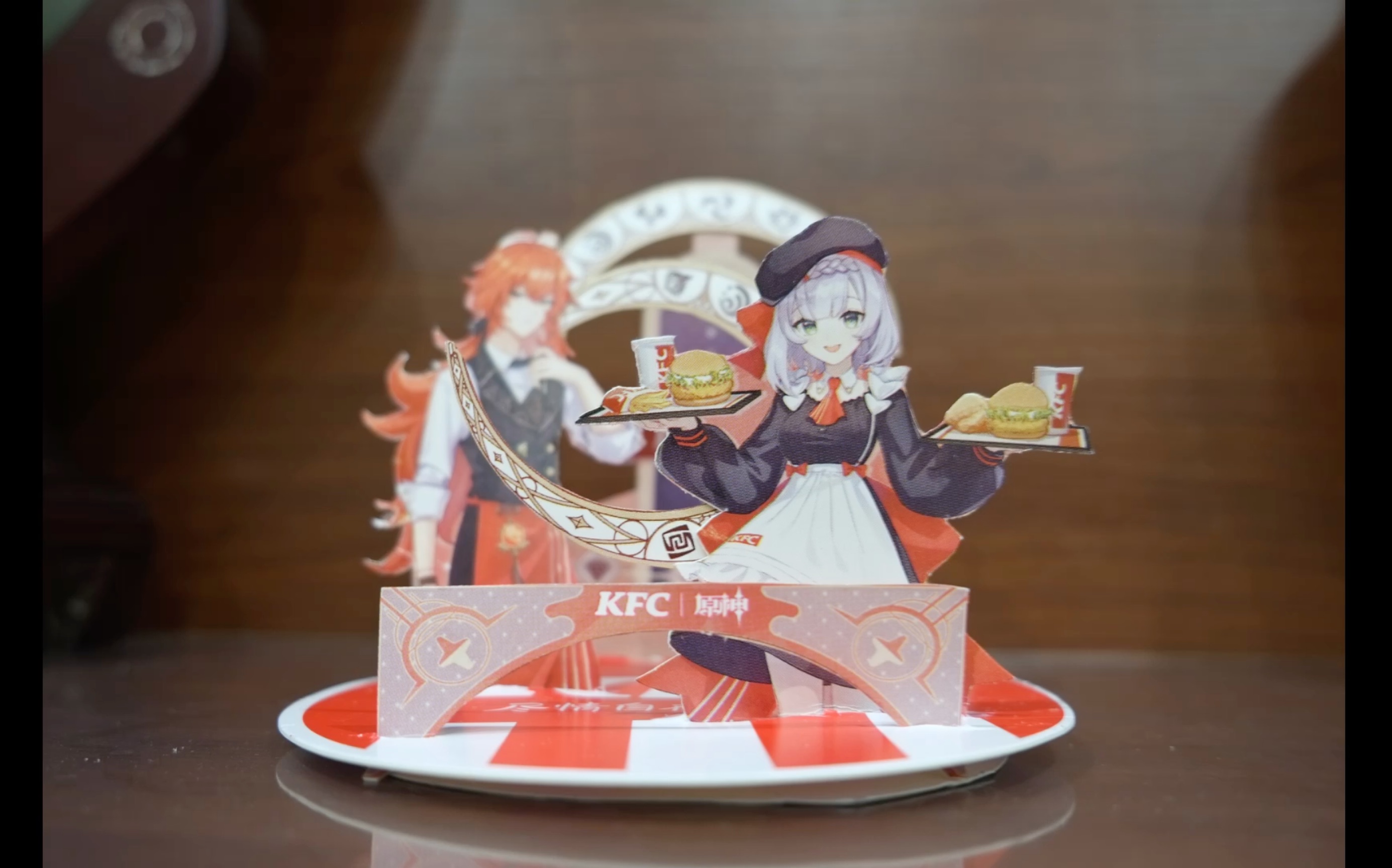 自制立牌kfcx原神联动桶异世相遇尽享美味祀琉月