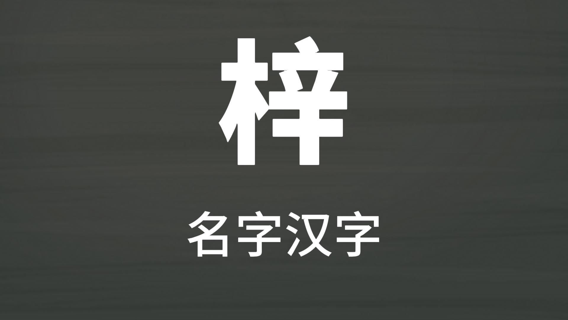 汉字的故事:起名字为什么都选择“梓”,真的很好吗?哔哩哔哩bilibili