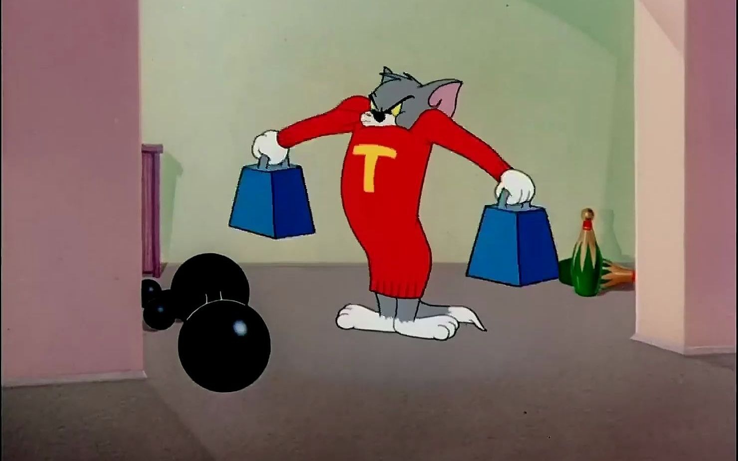 每日一笑,拒绝emo 众所周知,杰瑞是家里最菜的那个#猫和老鼠 #童年