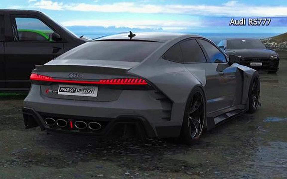 奥迪a10携奥迪rs高性能全家亮相个人观点rs9简直帅完了