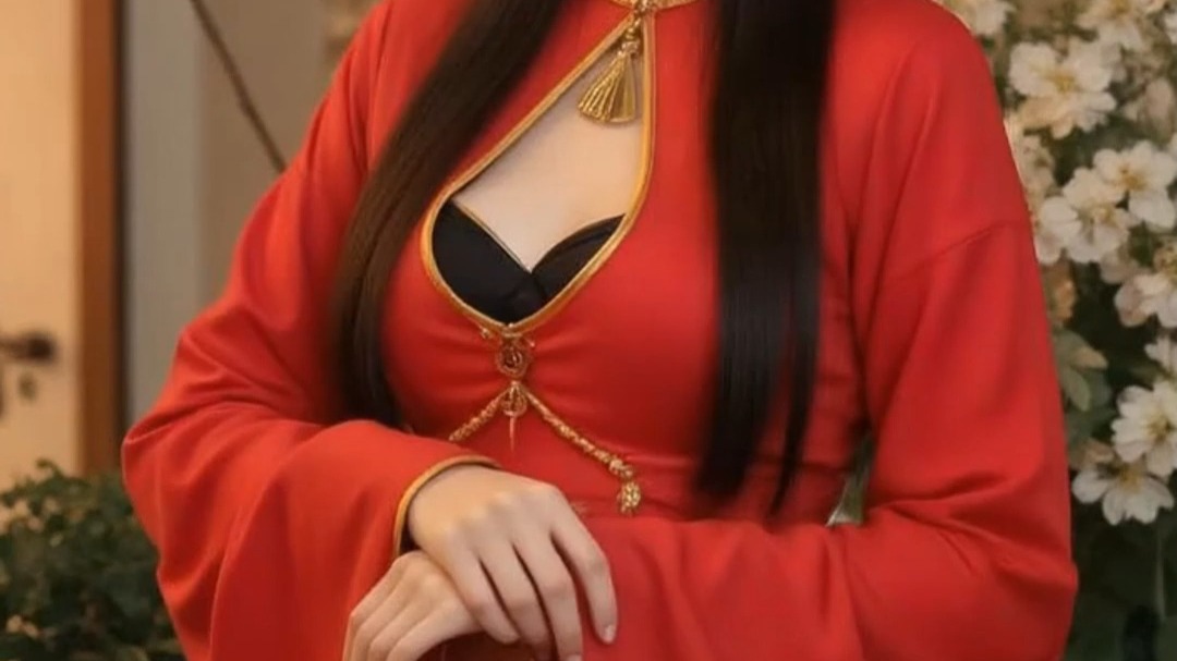 国漫女神斗破苍穹萧玉cos,红衣古装这也太好看了