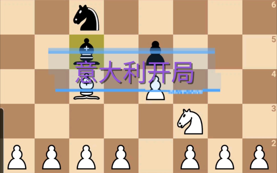 [图]新手向！超易上手！国际象棋基础布局讲解-意大利开局