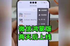 Download Video: 尘埃落定！最新消息：微信鸿蒙版app两天后上线