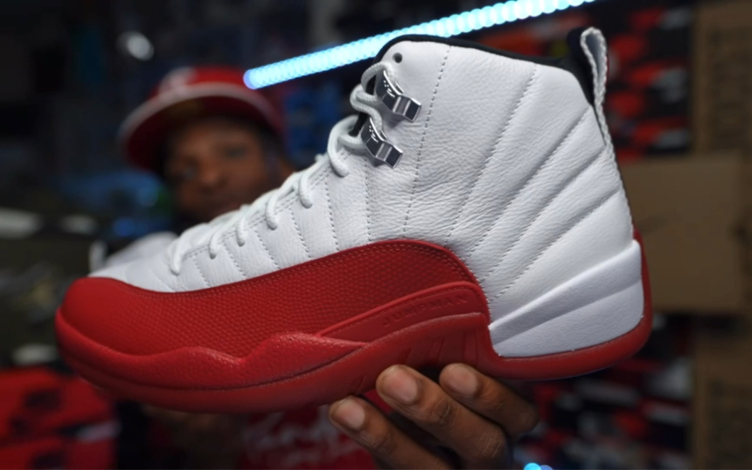 air jordan 12代 cherry 白红 aj12 2023年复刻|jtsg