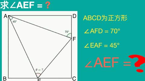 正方形边长为1 求角度x和三角形的周长 需要一点勇气 哔哩哔哩