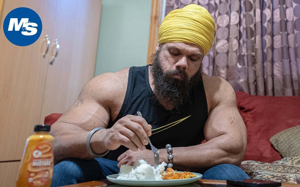 印度首位职业古典健体选手biki singh的全天3069千卡饮食