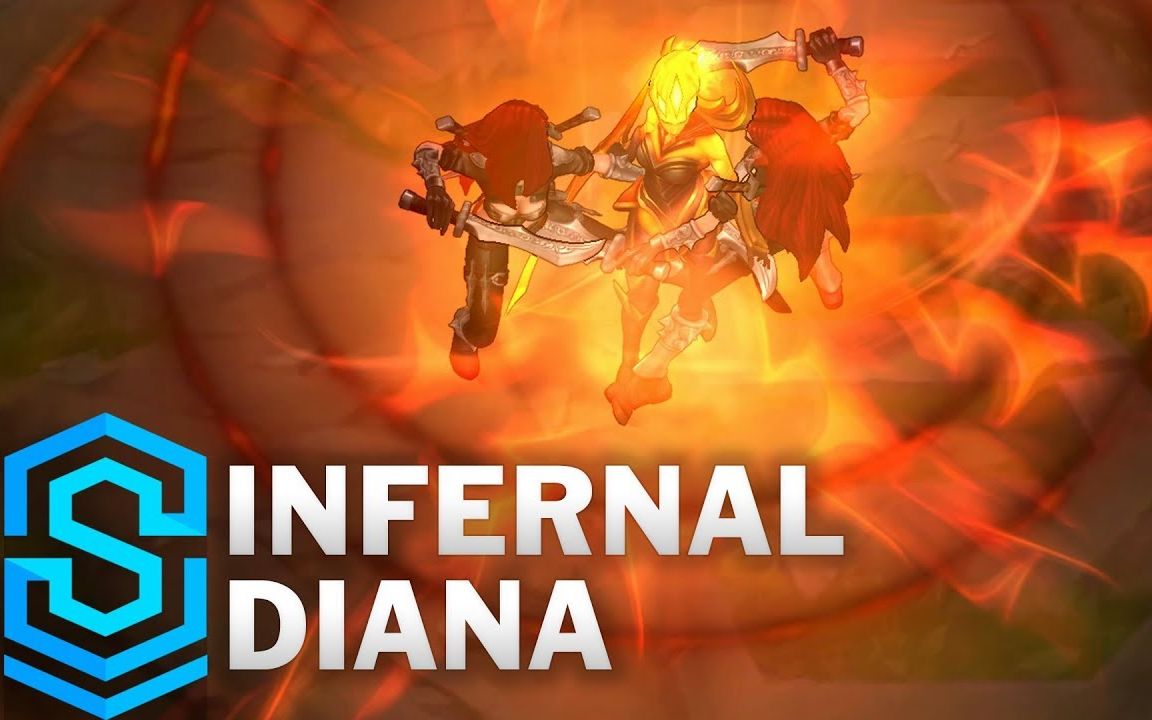 地狱火神戴安娜2019新皮肤这头发简直完美