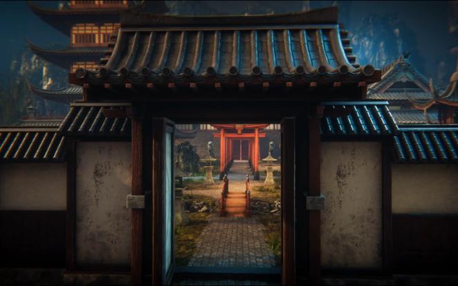 ue5虚幻高质量资产白嫖分享-中国风日式古代庭院寺庙建筑场景asian