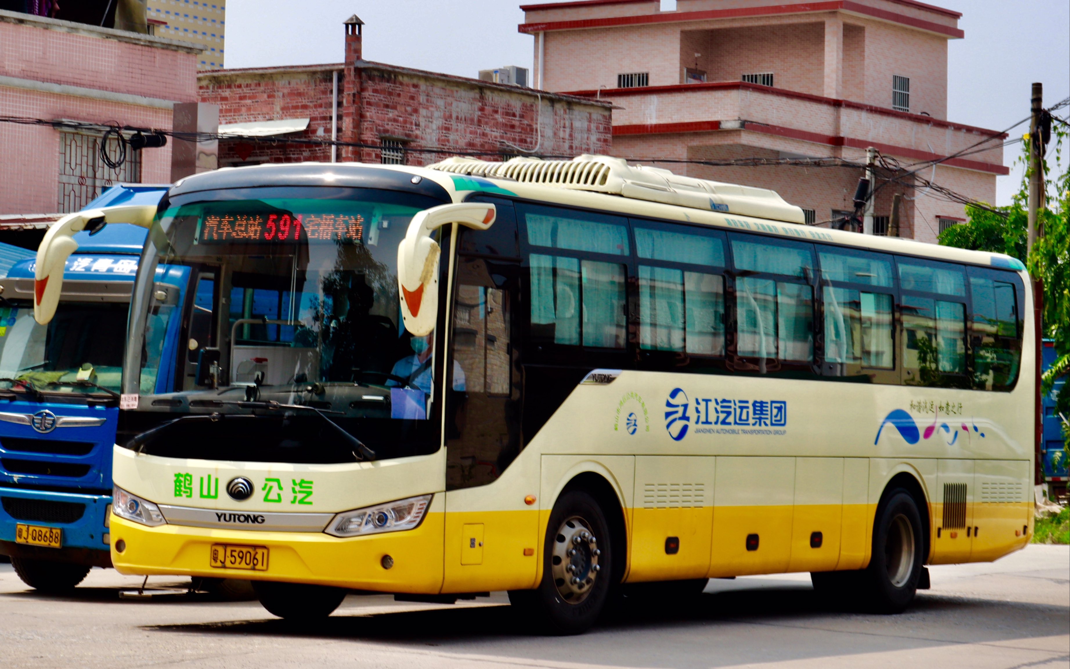 江門公交一日一班稀有班車江門公交591路雙橋班車鶴山汽車總站雙橋