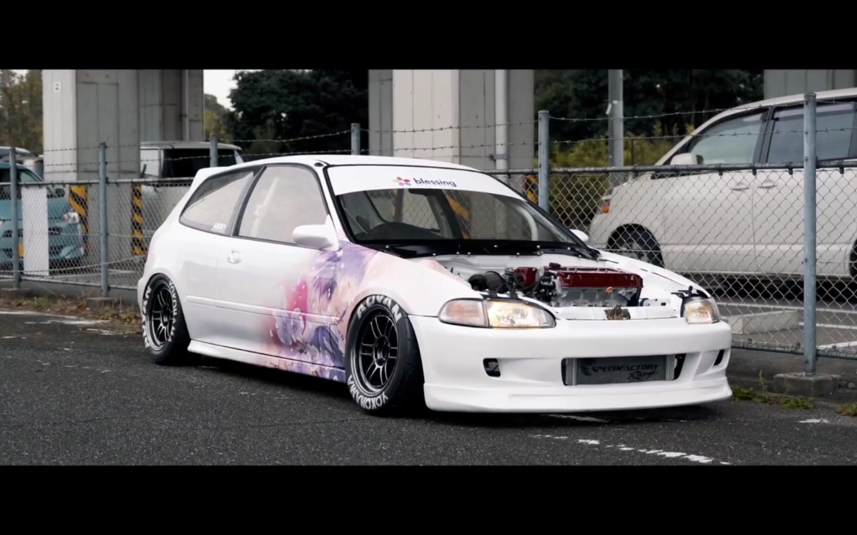 1080p本田思域eg6赛道化改装路试声浪