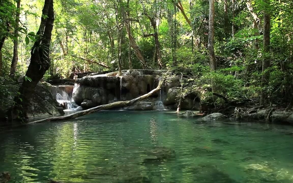 【白噪音】【助眠/安静/冥想/自然音/山谷溪流】山谷里的小溪流,真