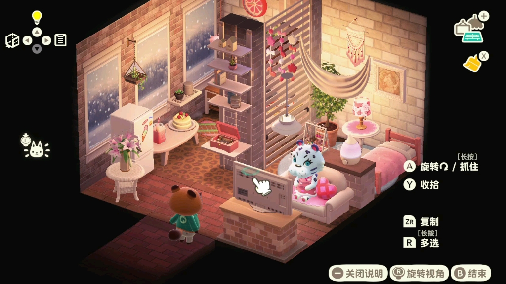 【动森】本岛6x6小雪的新房间