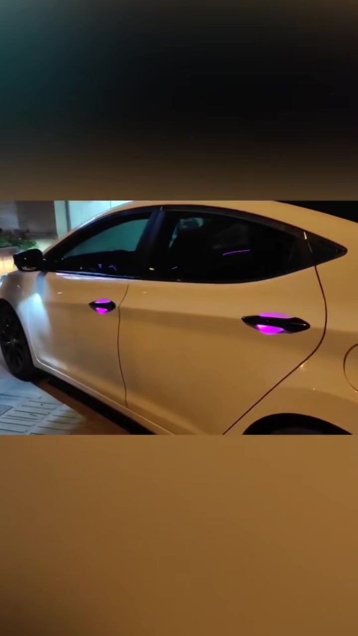 你们相信原车也可以装拉手氛围灯蛮,他来了,现代朗动