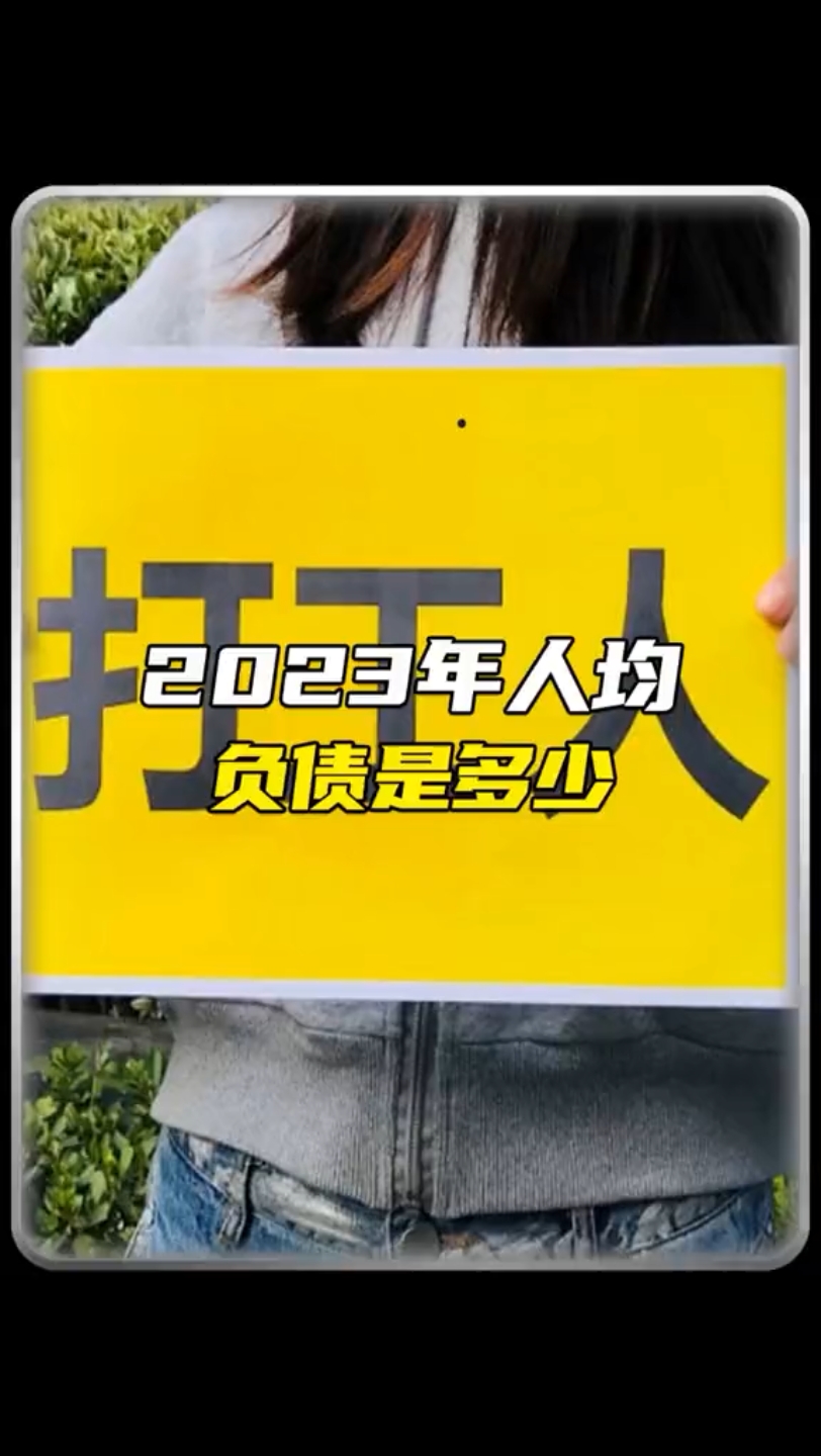 1.2023年人均负债是多少?哔哩哔哩bilibili