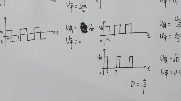 锯齿波三角波方波平均值有效值无聊推导下~哔哩哔哩bilibili