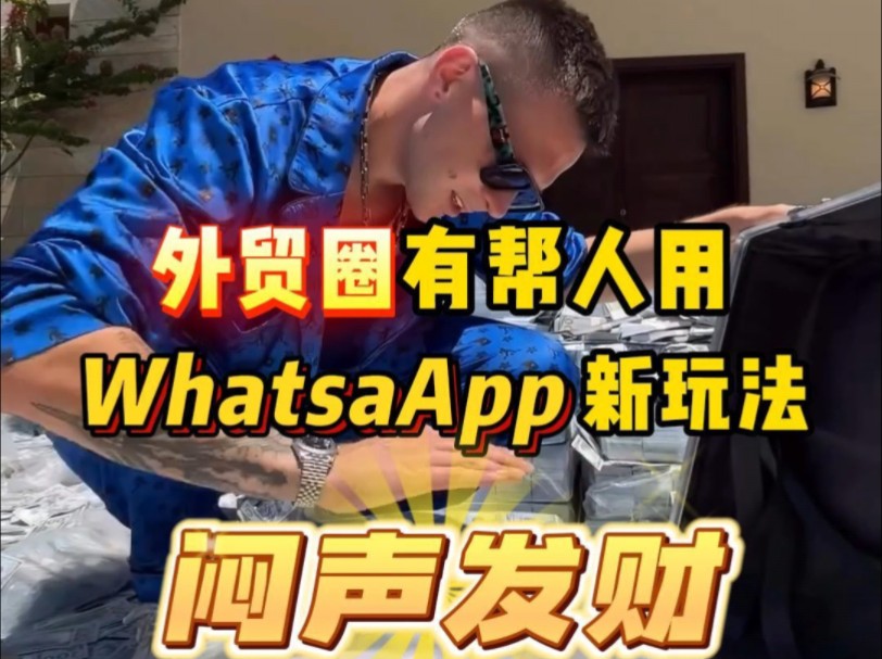 外贸圈有帮人用WhatsApp玩法闷声发财.哔哩哔哩bilibili