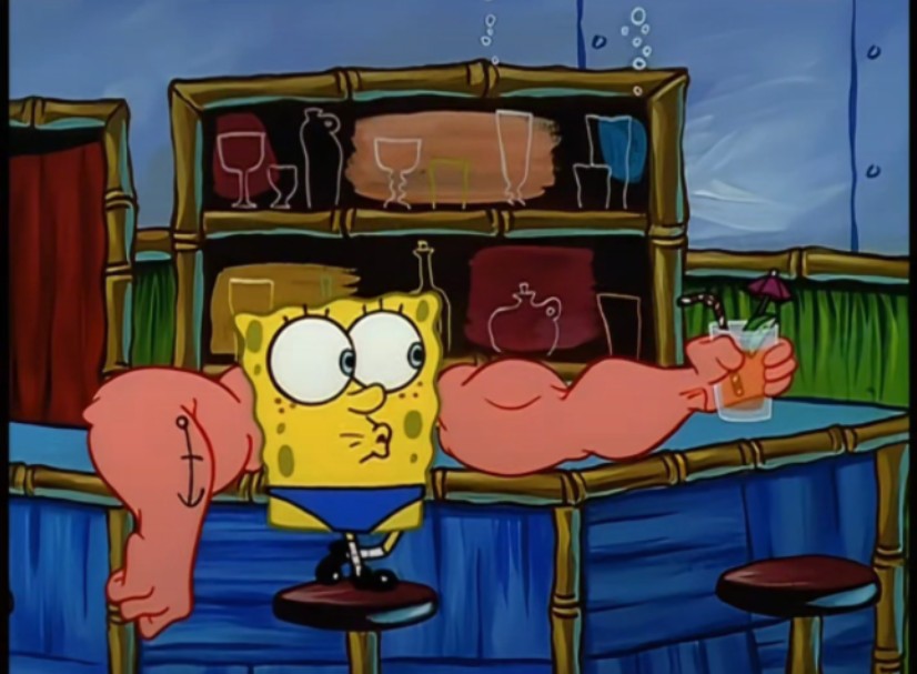 『陆配 超清』肌肉猛男海绵宝宝!