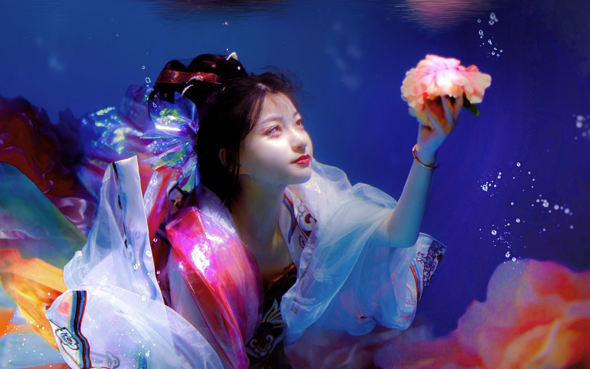 转发这只锦鲤~get一整年好运!速来许愿|锦鲤古风妆造