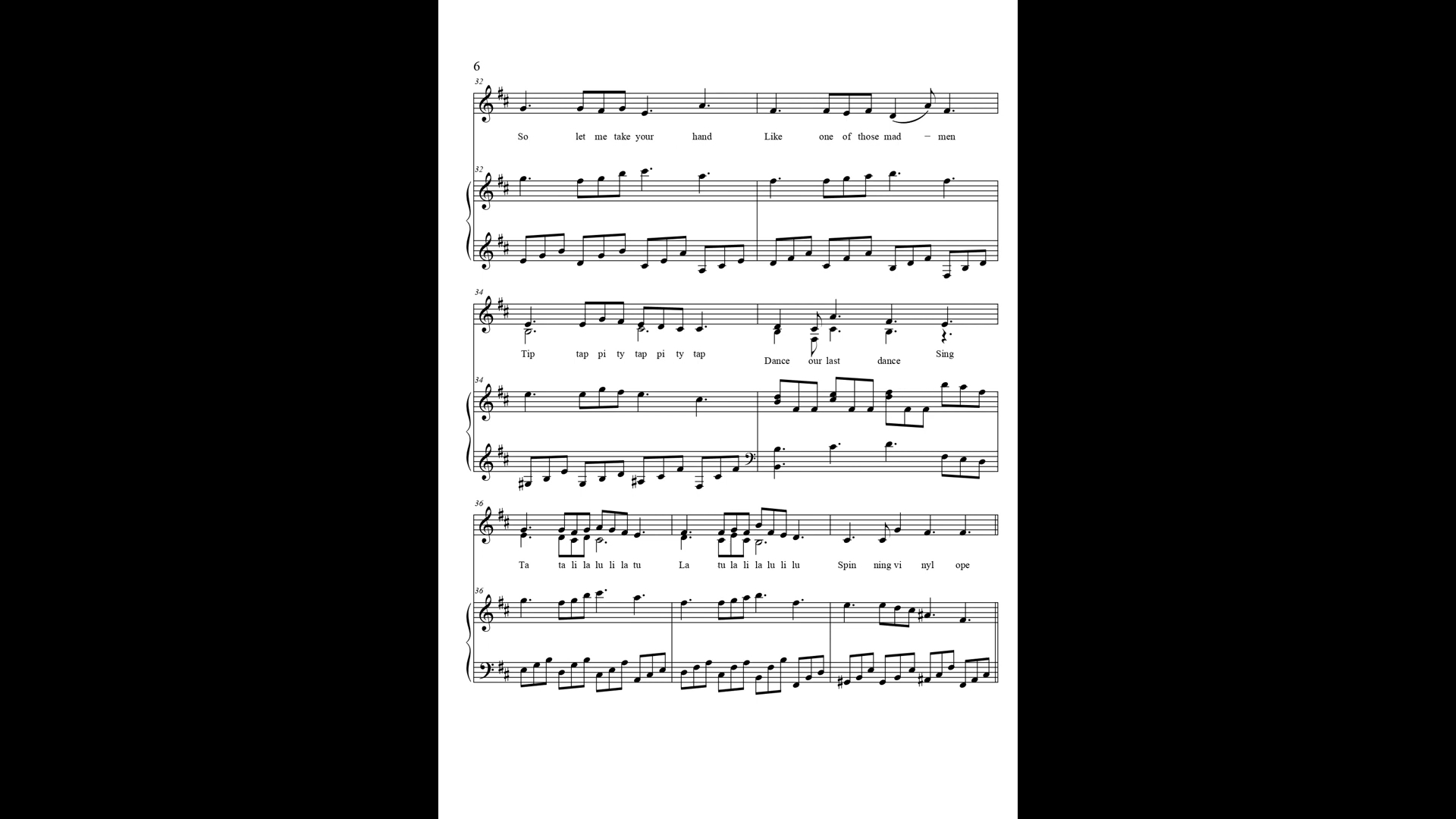 [图][转载]Mili - Gone Angels (piano sheet)