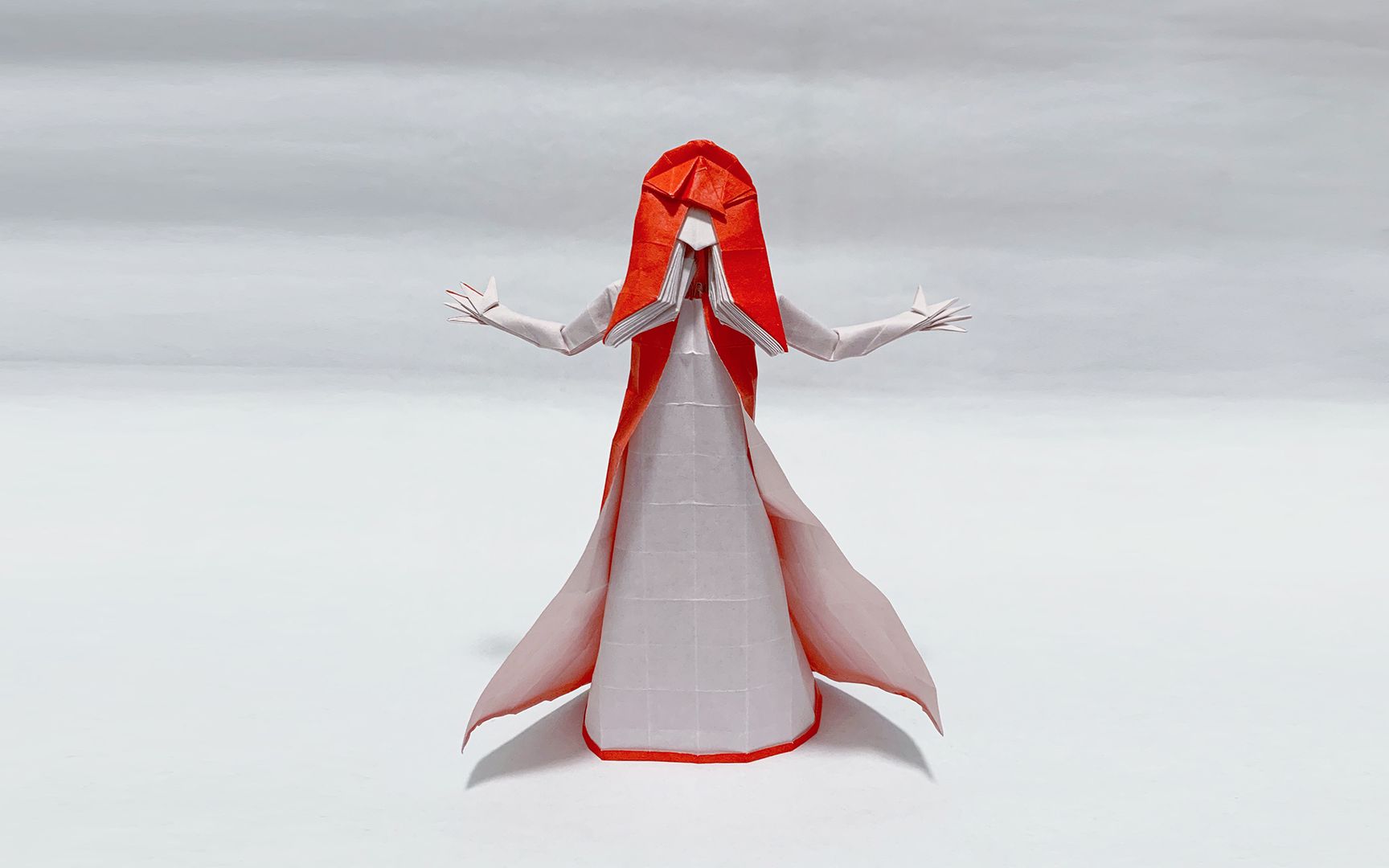 活动作品折纸设计蛇腹老仙法力无边