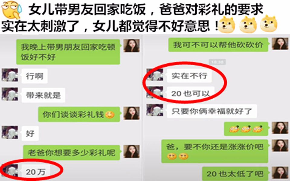 老丈人您别走!彩礼钱真的只要20元吗?(｡◝‿◜｡) 网络上让人笑出声的沙雕图【第15期】哔哩哔哩bilibili