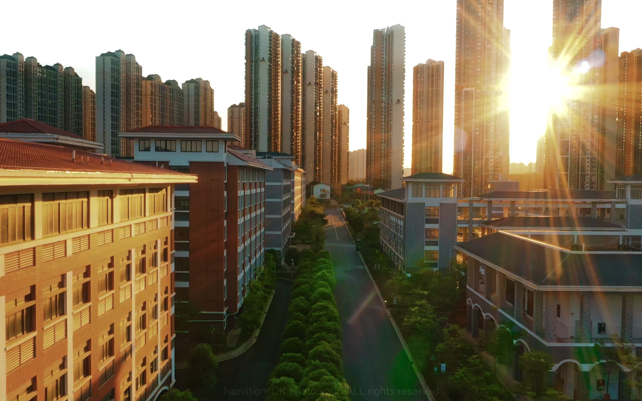 [4k hdr 立体声]南宁三中五象校区 航拍 (《与尔》作品集第三集)hdr10