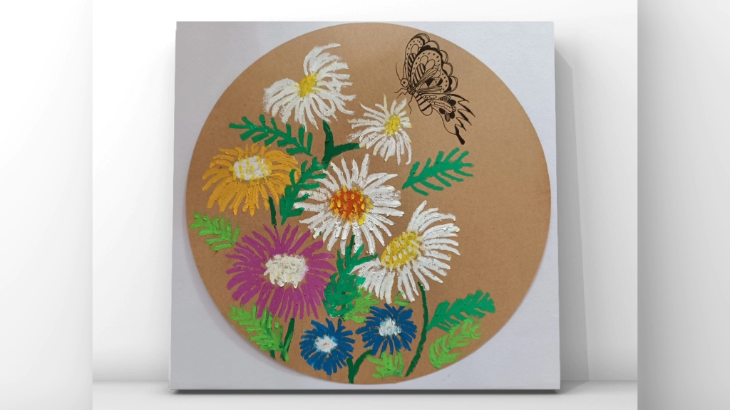 油画棒小雏菊