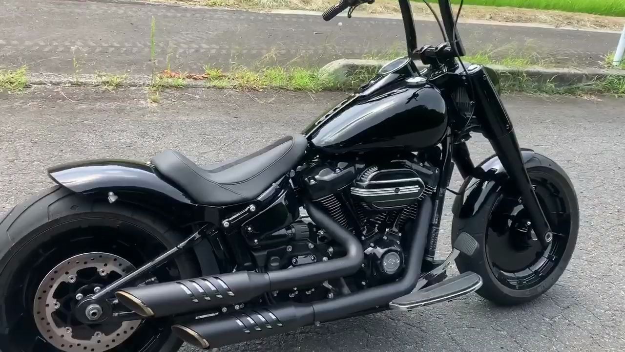 2018款 哈雷戴维森 软尾肥仔 改装night crow_哔哩哔哩_bilibili