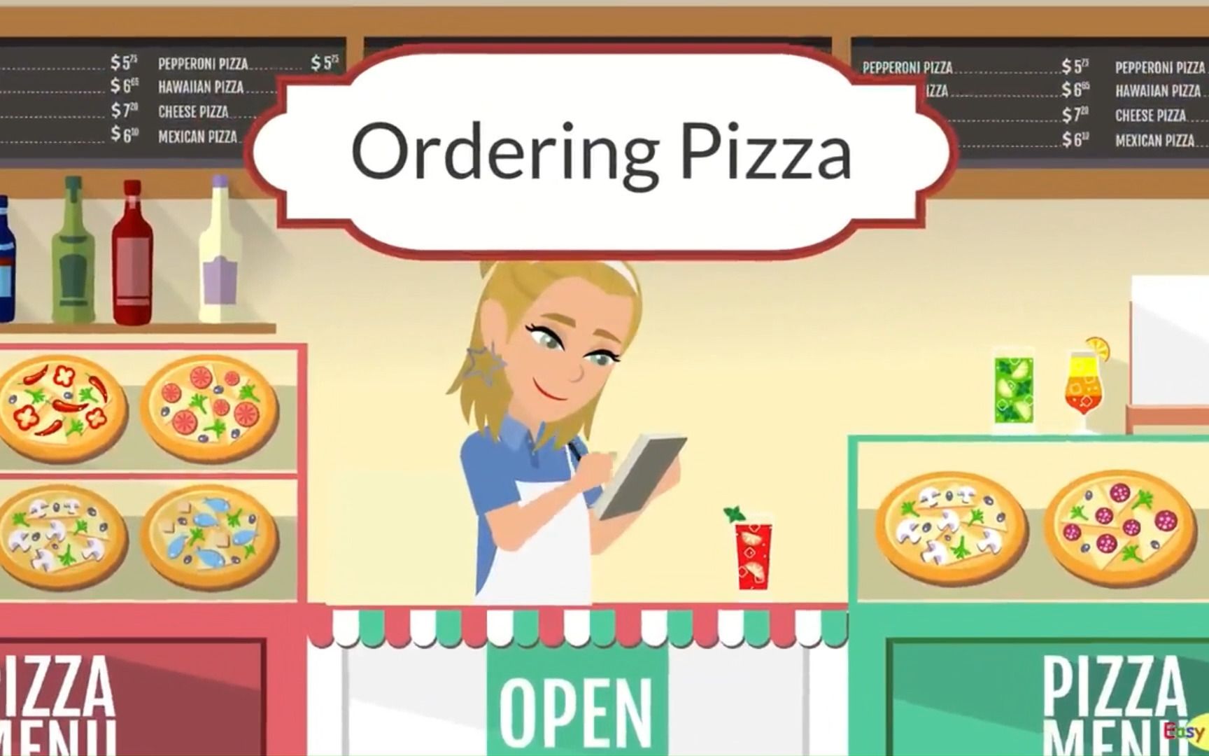 [图]出国英语：Ordering a Pizza on the phone, 打电话订披萨外卖