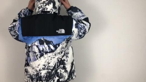 日常生活穿搭】Supreme x The North Face 雪山羽绒服上身效果_哔哩哔哩