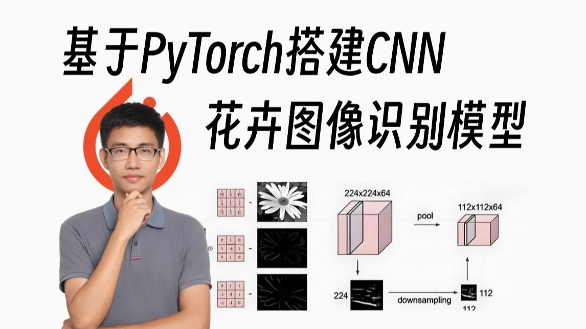 基于pytorch框架搭建的cnn花卉图像识别模型,从基础原理到代码实操手