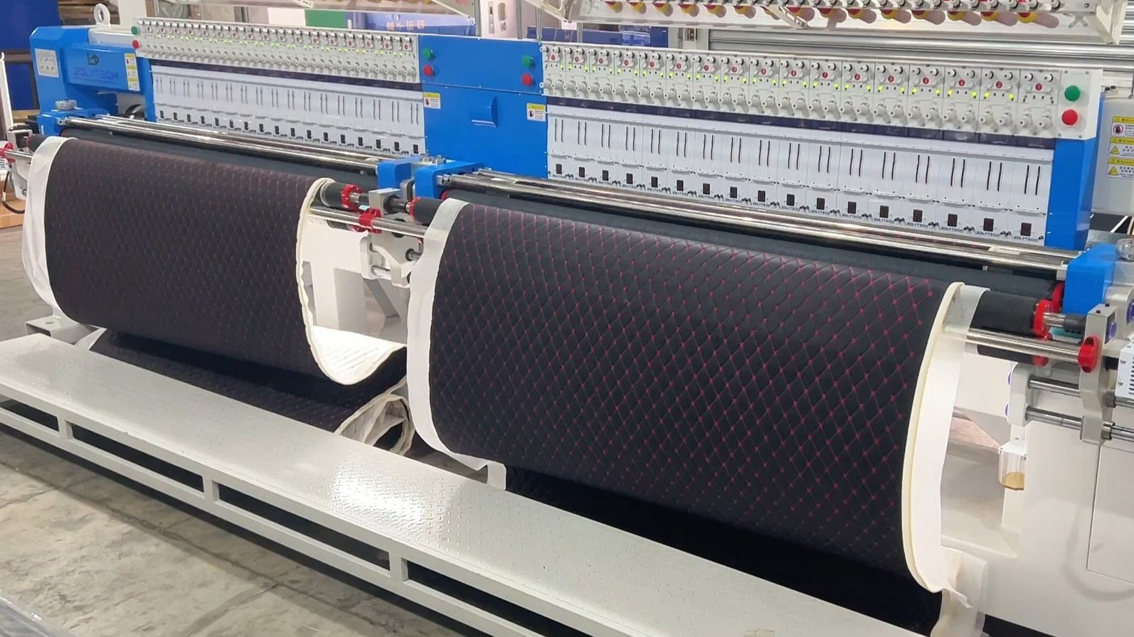 分段式高速绗绣机,24小时不停机,效率直接拉满