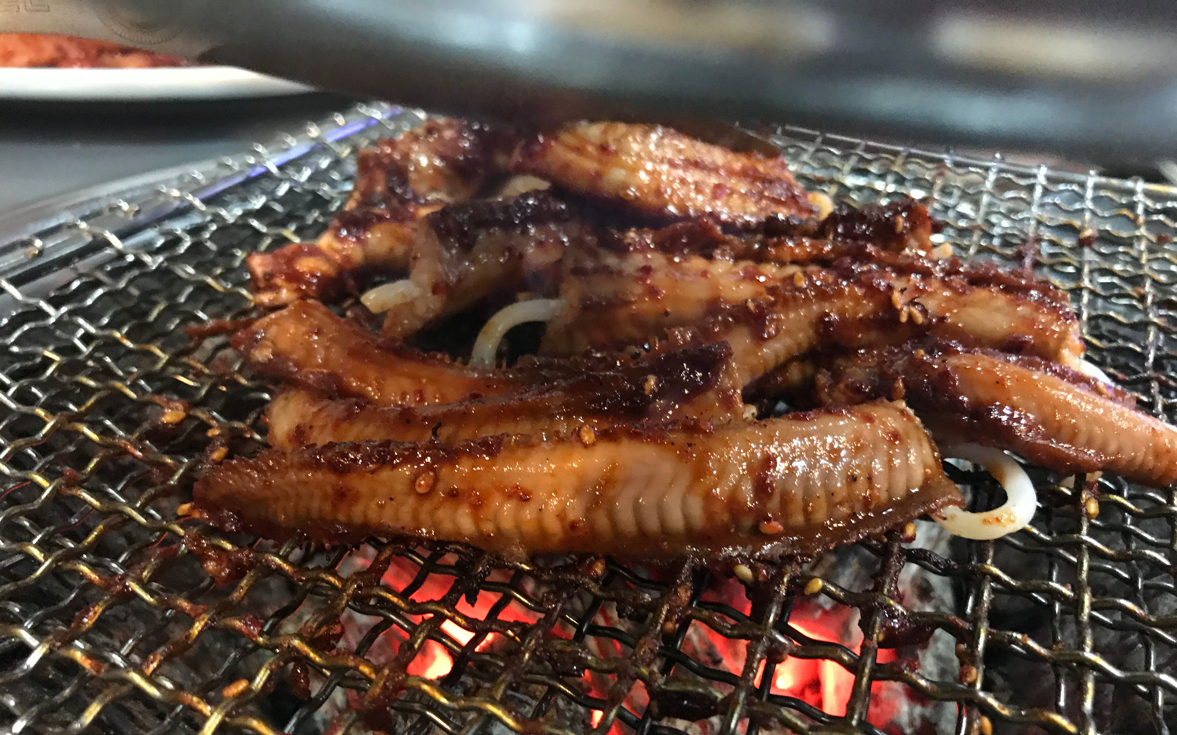 【欧尼tv】韩国欧尼日常 韩国特色烤盲鳗 烤猪皮