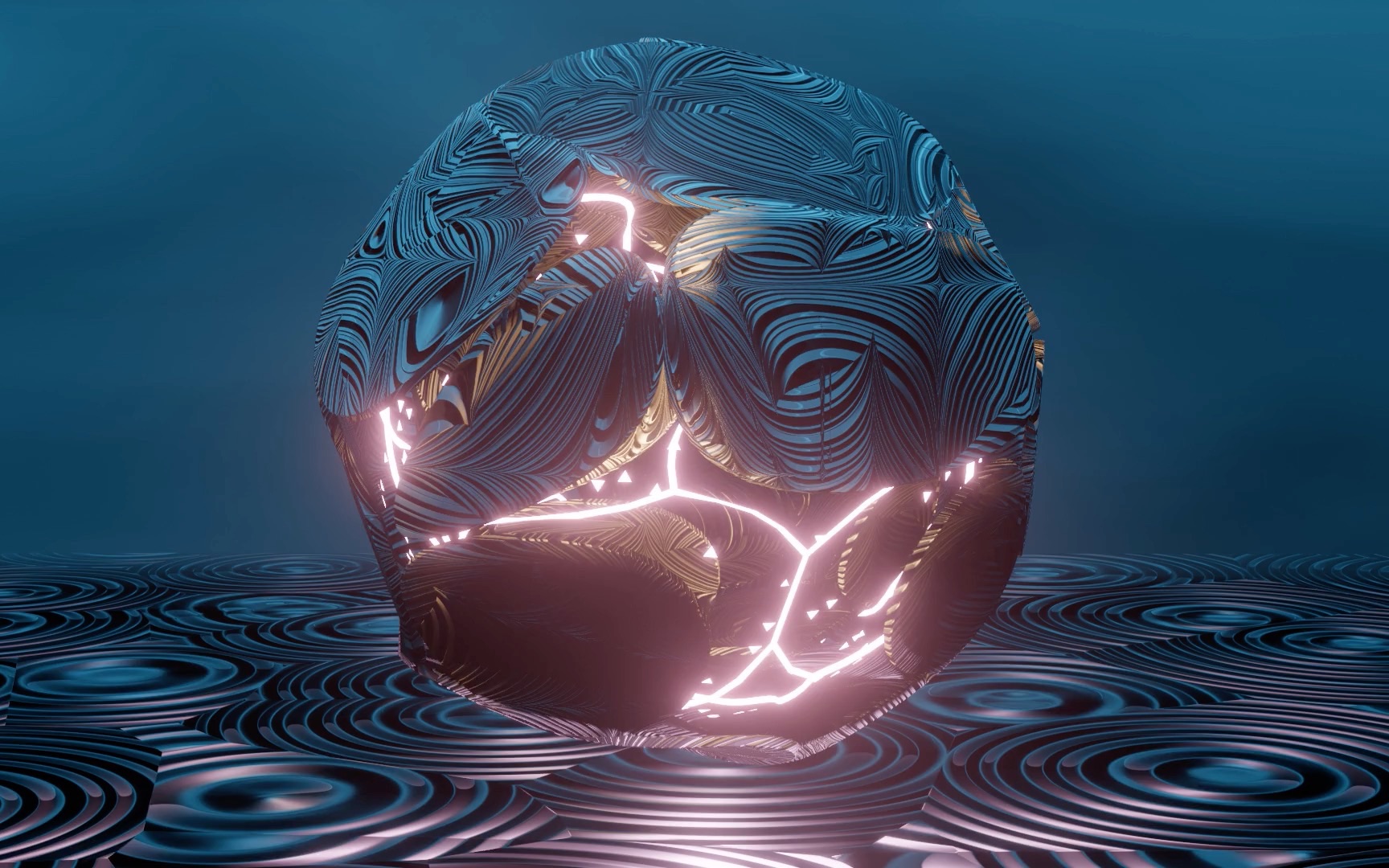 blender练习科幻球