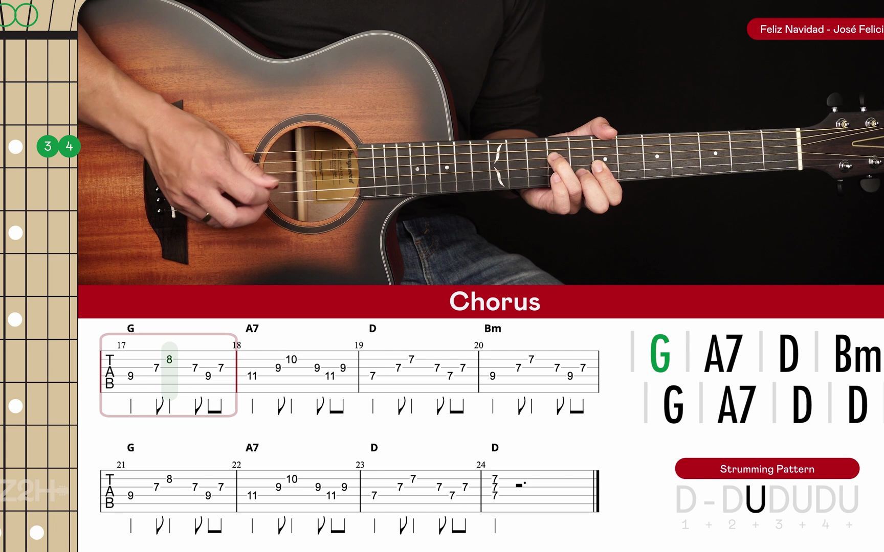 [图]Feliz Navidad Guitar Cover José Feliciano ?|Tabs + Chords|