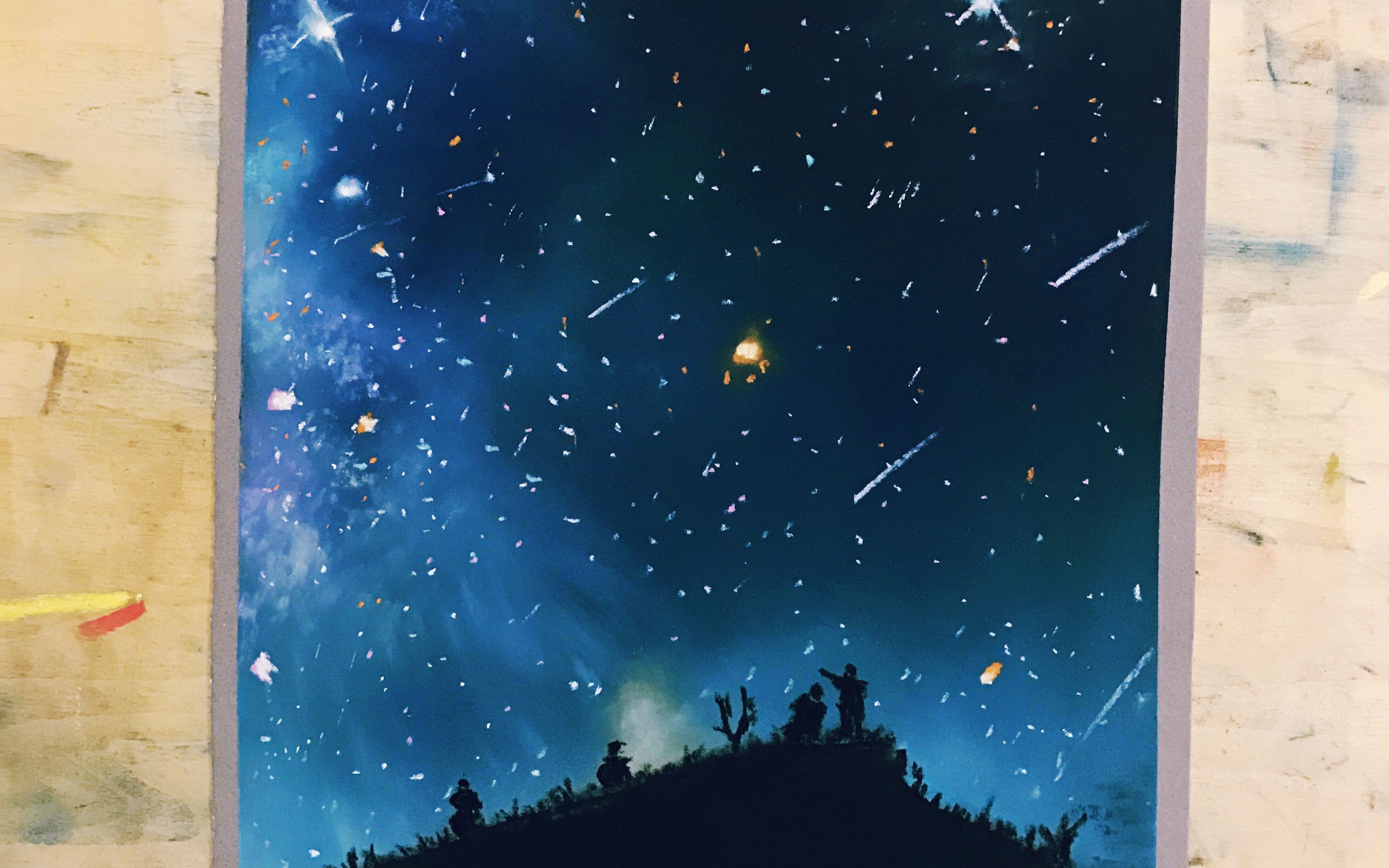 【色粉】美美的星空!不停地抹吧!