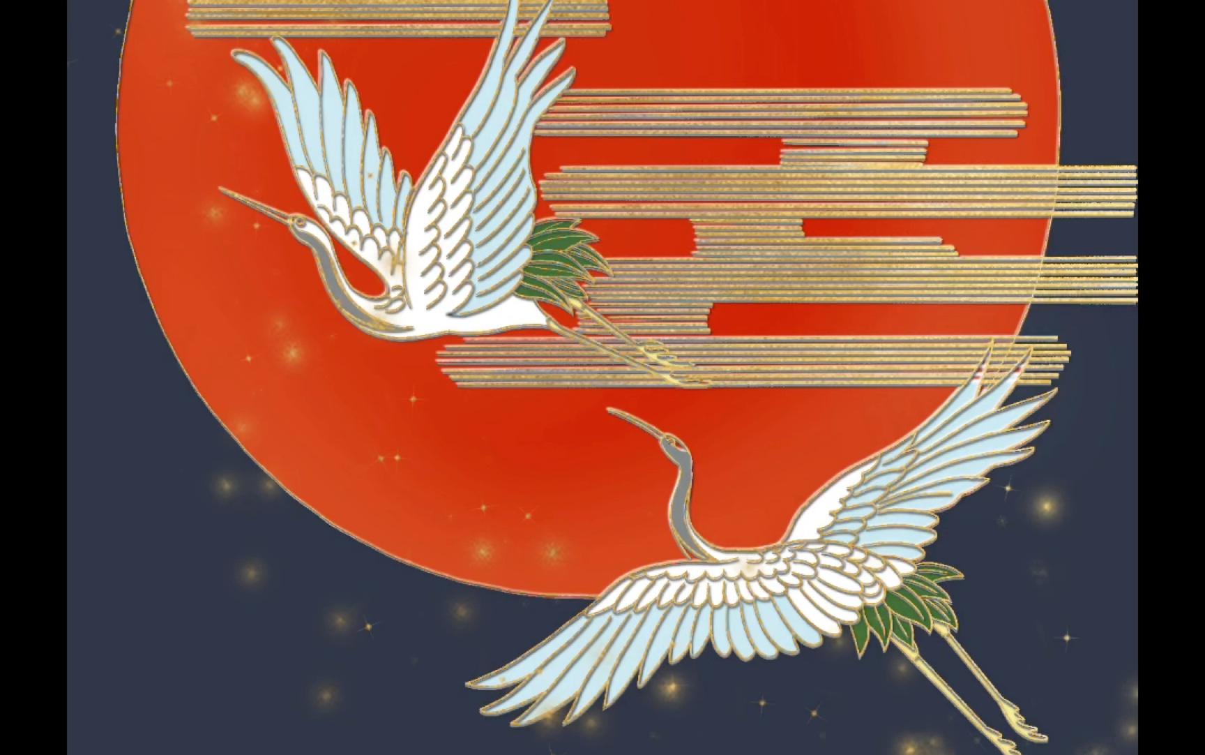 【procreate练习】鹤啸九天