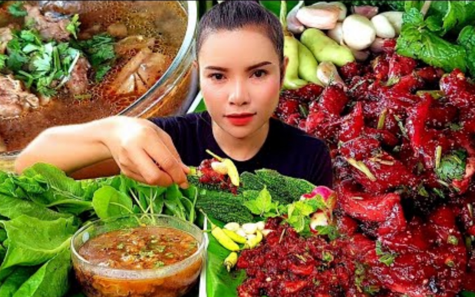 泰国吃播沙拉姐 | 凉拌牛肉_哔哩哔哩_bilibili