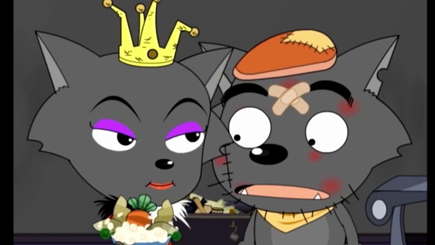 红太狼还夹起来了 【喜羊羊与灰太狼 第158集 相反锤】