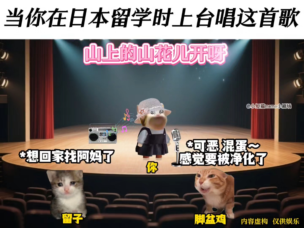 当你在日本留学时上台唱这首歌