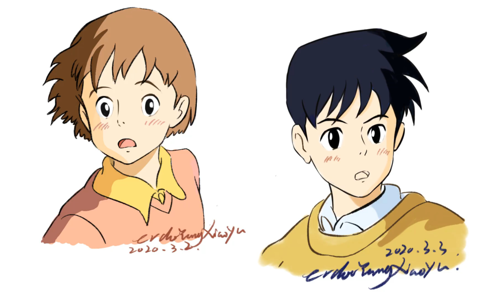 【板绘】侧耳倾听一进来听歌画画(闲篇)