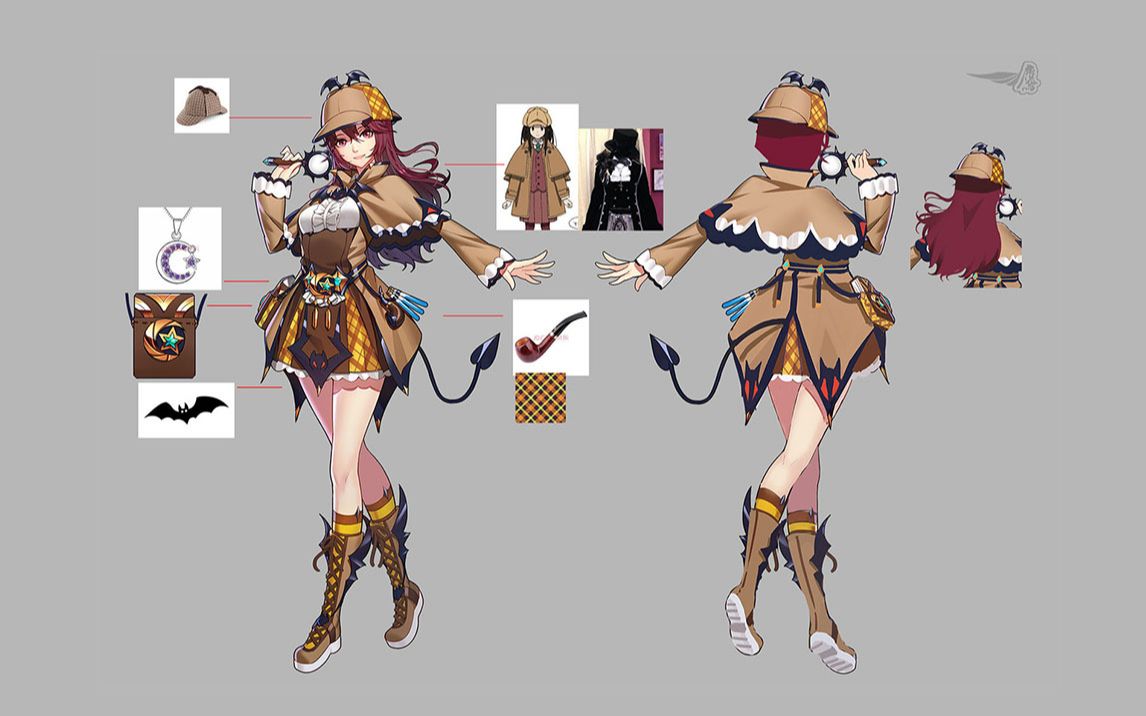 3dmax-女侦探角色模型制作教程.3d建模基础教程