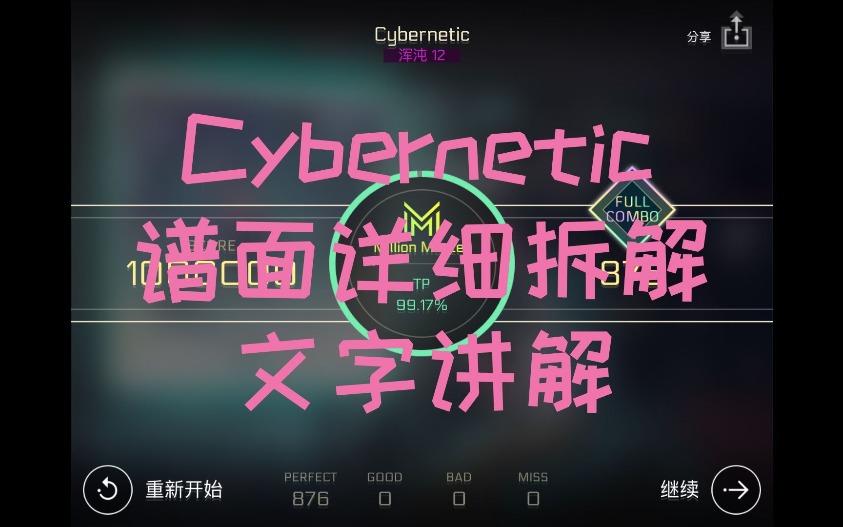 [图]【Cytus2】Cybernetic chaos12谱面分析 详细解析，包教包会！不会...寄刀片吧...