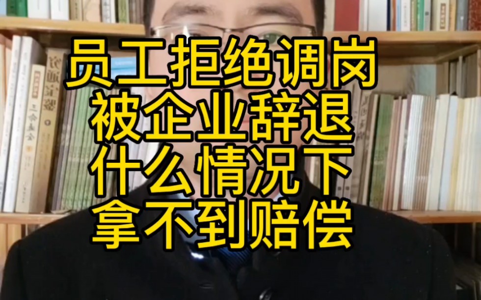 员工拒绝调岗被单位辞退,什么情况下没有赔偿.哔哩哔哩bilibili