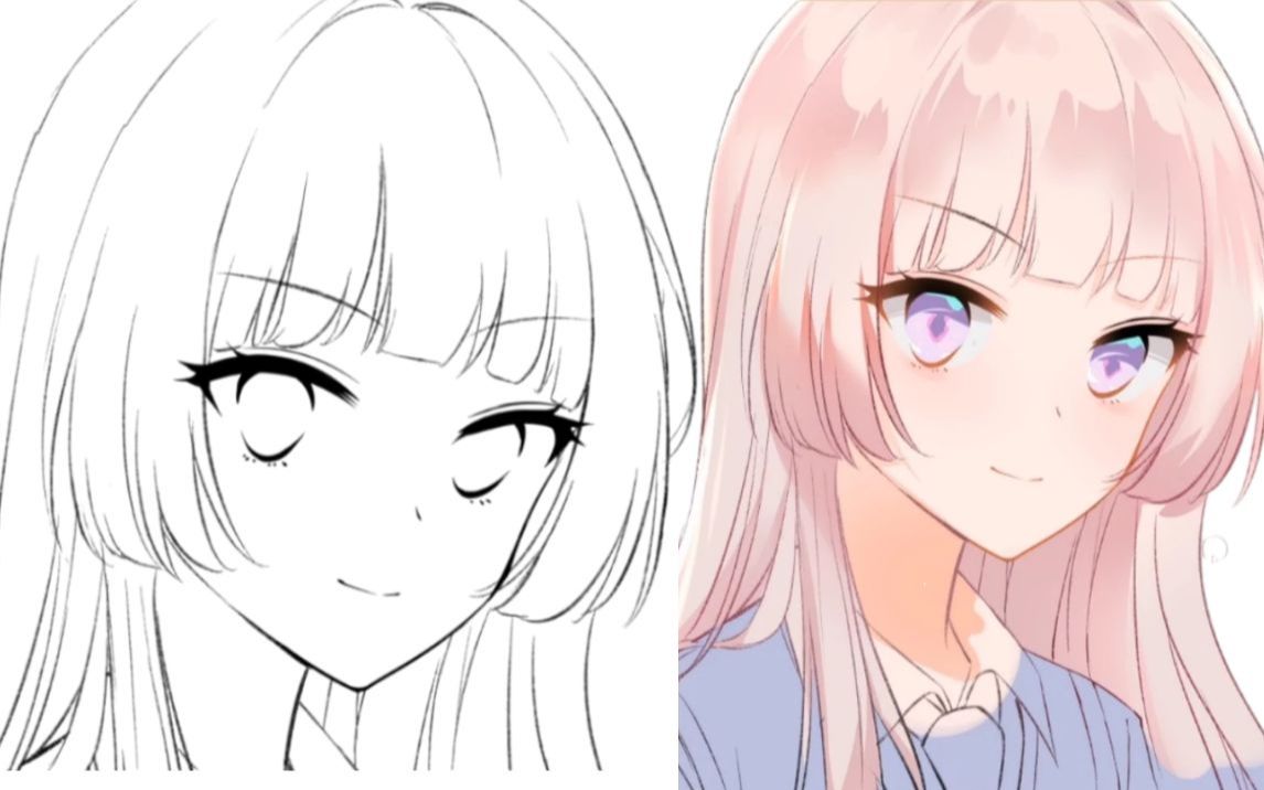 【绘画教程】简易sai平涂#原速上色干货分享