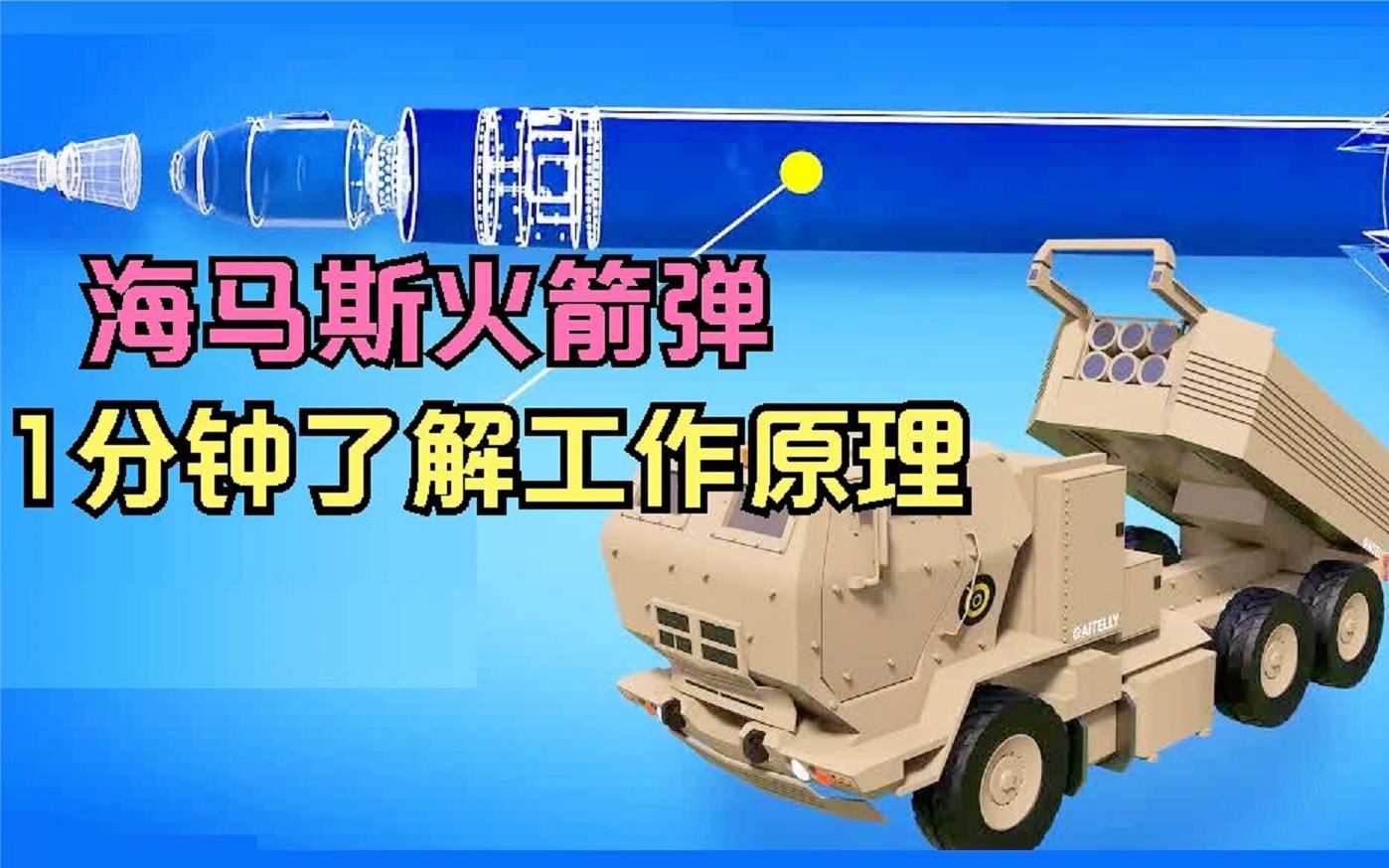 海马斯火箭炮一战封神,1分钟了解工作原理!