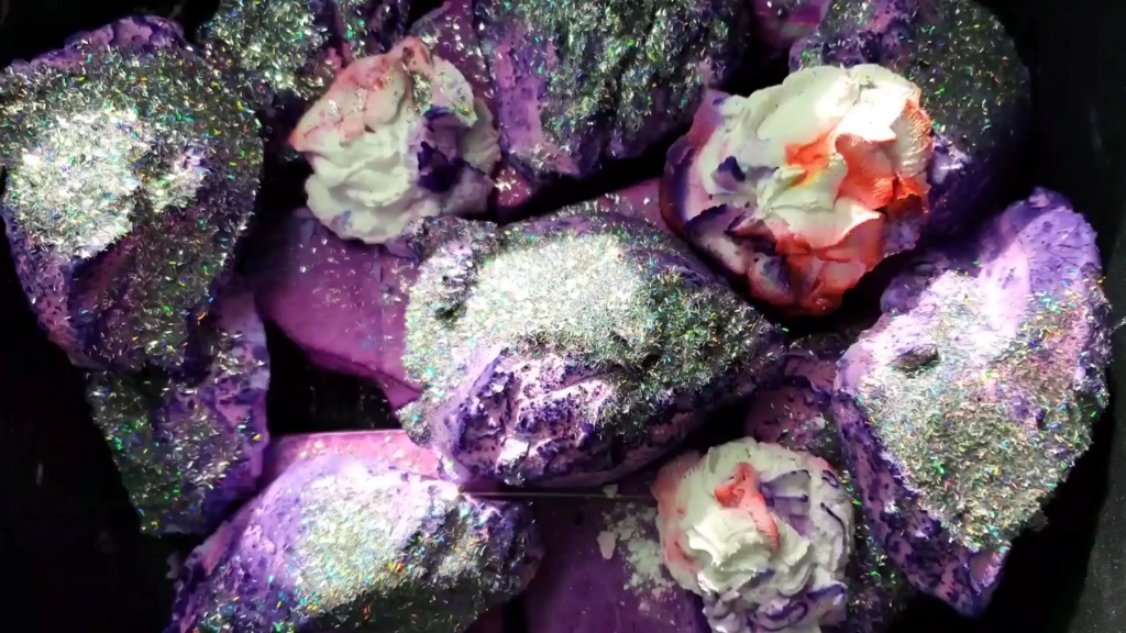 镁粉pearly粉蓝紫混合镁粉