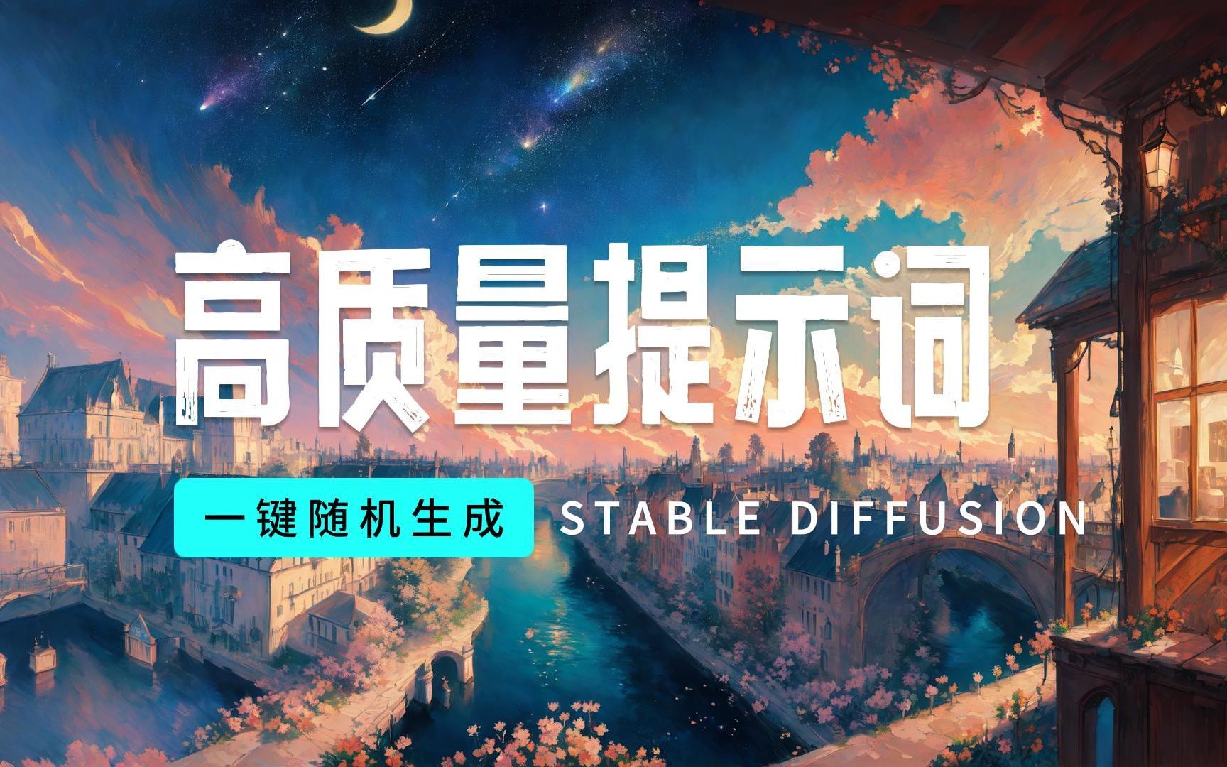 【Stable Diffusion】一键随机生成高质量提示词,这款插件让你告别“脑空白“哔哩哔哩bilibili