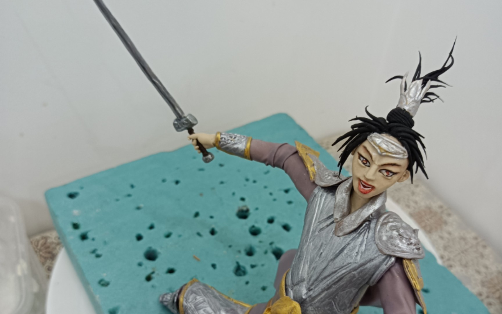 【黏土面人】大将军 (`^′)>(终于不下雨了,好不容易身子干了),来看看