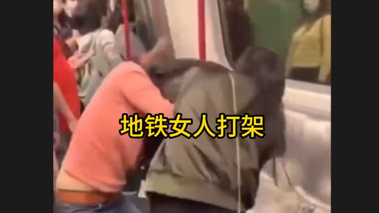 北京地铁女子打架图片